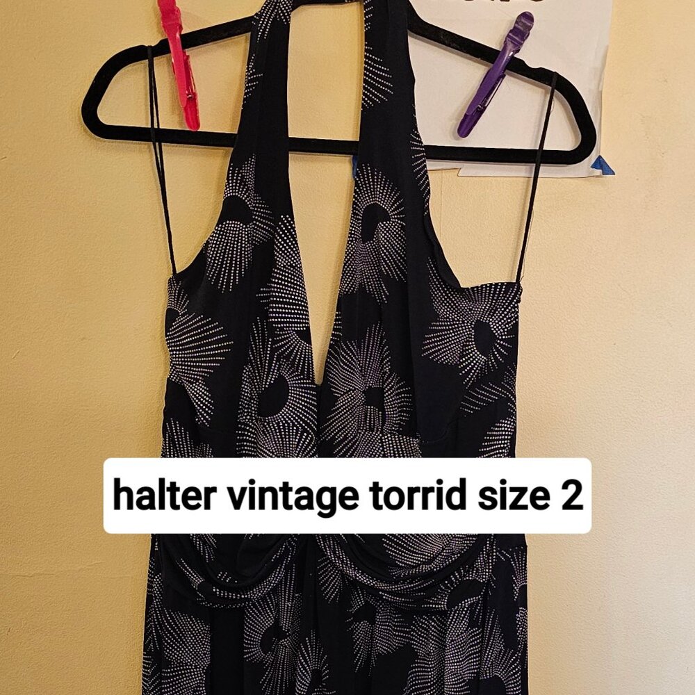 torrid halter midi dress vintage